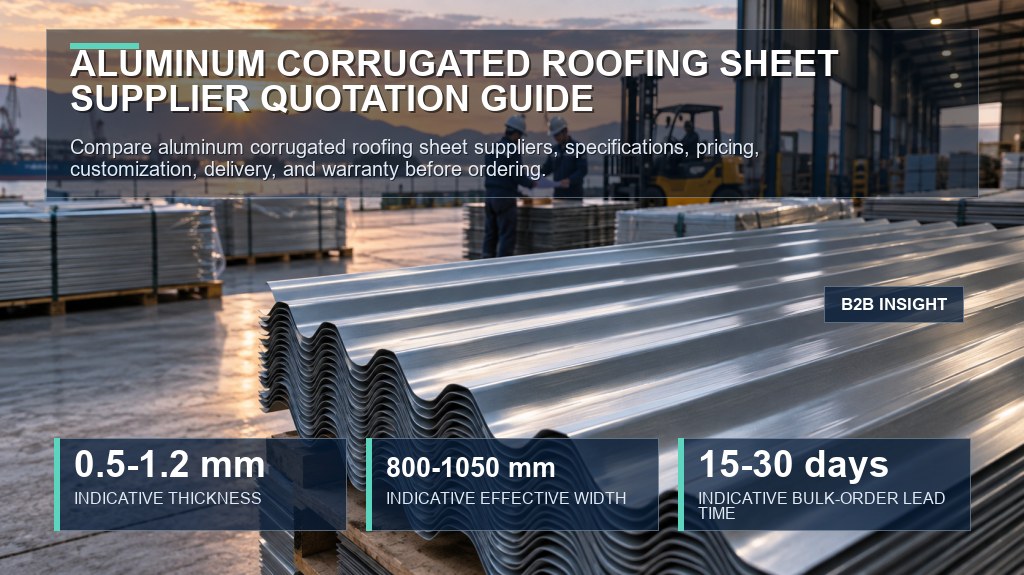 Aluminum Corrugated Roofing Sheet Supplier Quotation Guide