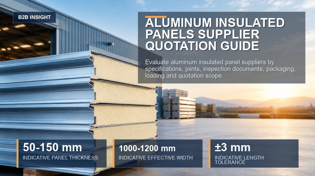 Aluminum Insulated Panels Supplier Quotation Guide