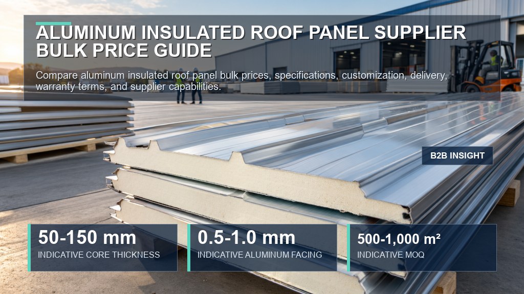 Aluminum Insulated Roof Panel Supplier Bulk Price Guide