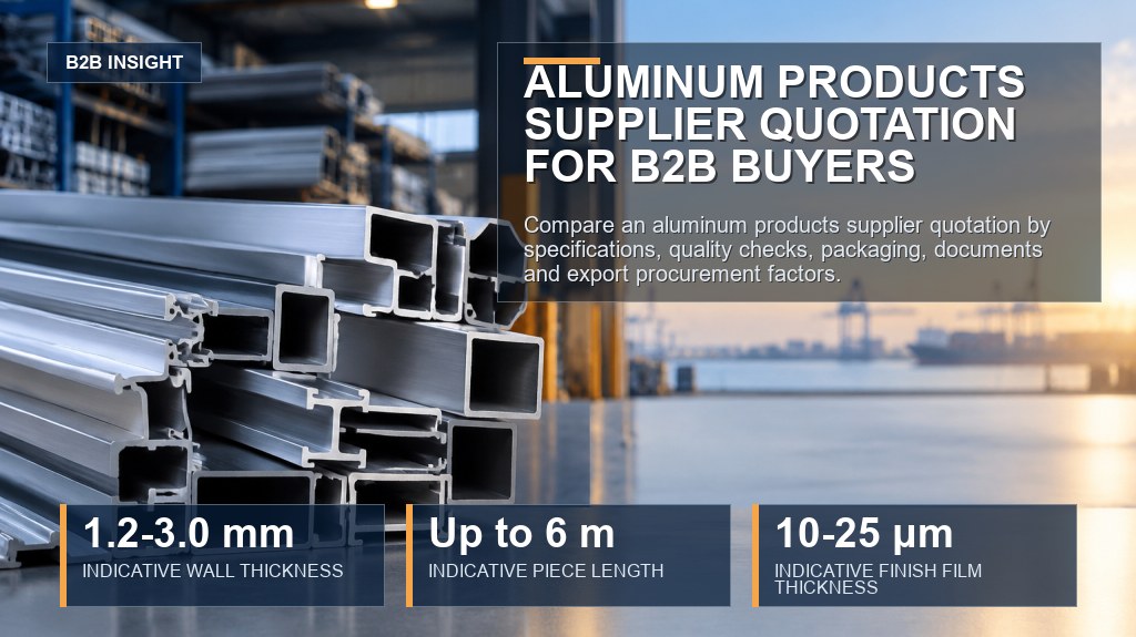 Aluminum Products Supplier Quotation for B2B Buyers