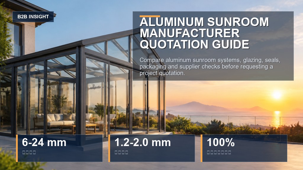 Aluminum Sunroom Manufacturer Quotation Guide