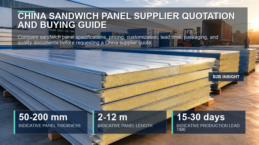 China Sandwich Panel Supplier Quotation and Buying Guide