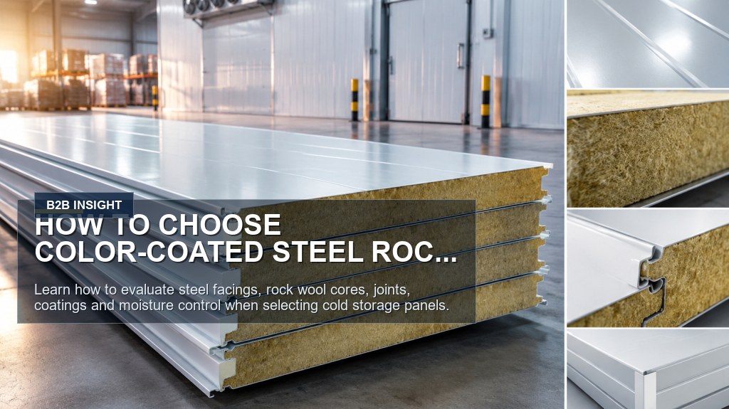 How to Choose Color-Coated Steel Rock Wool Panels for Cold Storage