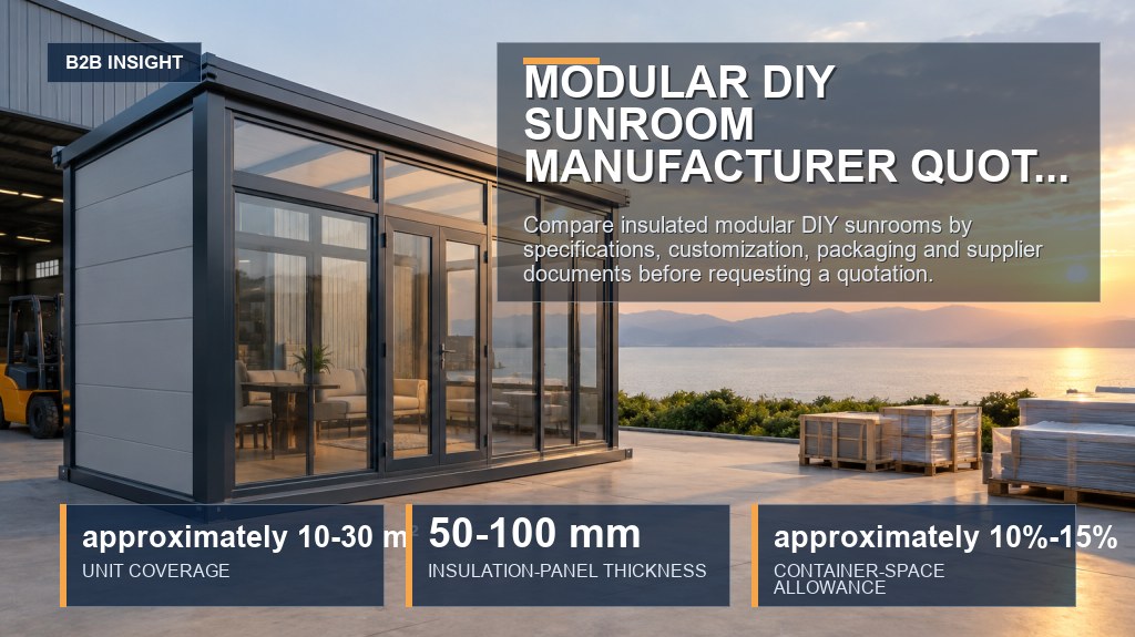 Modular DIY Sunroom Manufacturer Quotation Guide