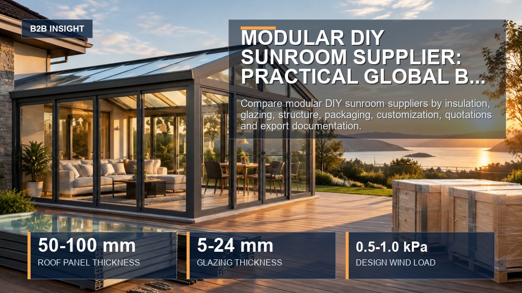 Modular DIY Sunroom Supplier: Practical Global Buying Guide