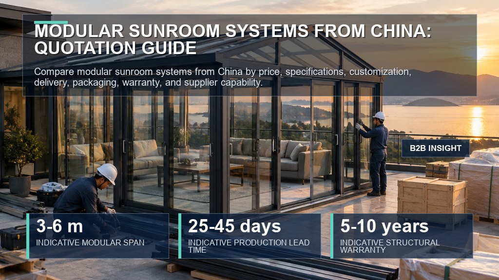 Modular Sunroom Systems from China: Quotation Guide