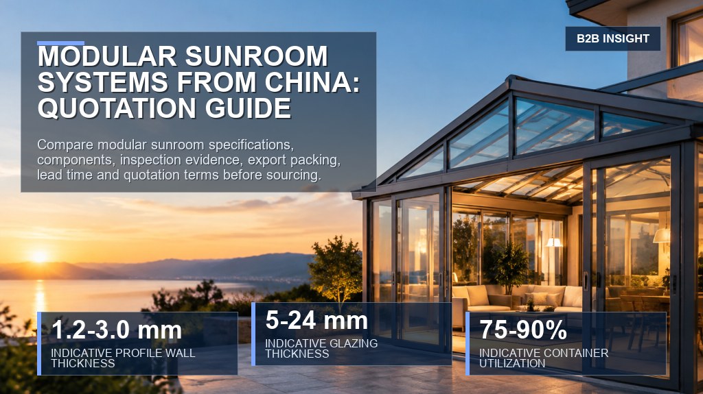 Modular Sunroom Systems from China: Quotation Guide