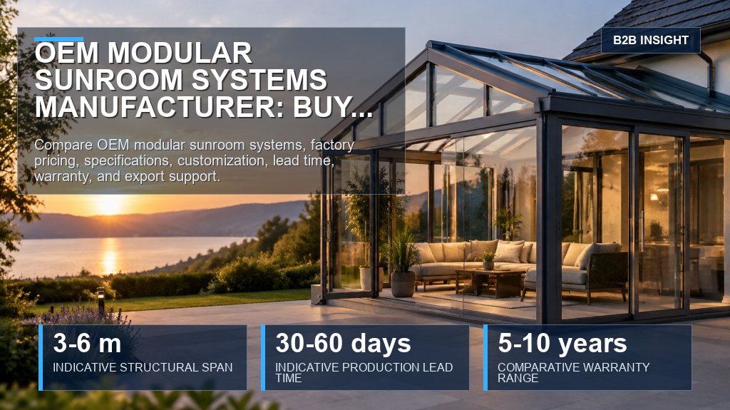 OEM Modular Sunroom Systems Manufacturer: Buyer's Guide