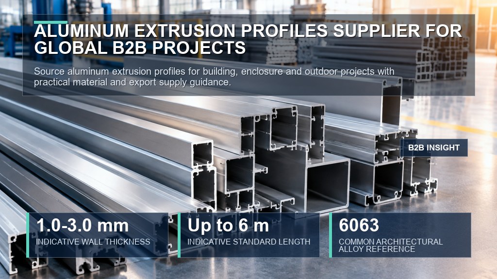Aluminum Extrusion Profiles Supplier for Global B2B Projects