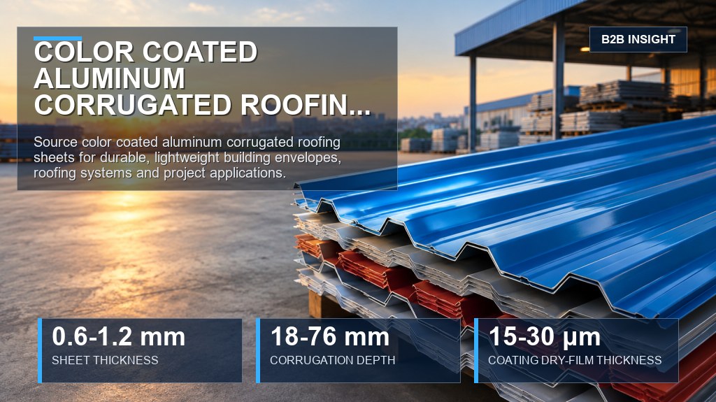 Color Coated Aluminum Corrugated Roofing Sheet Supplier