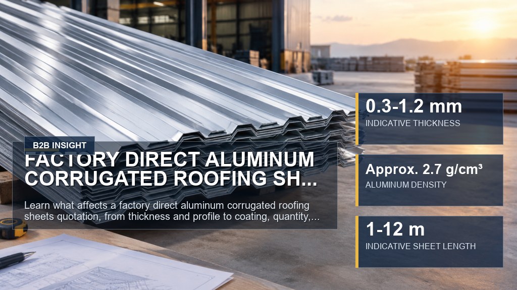 Factory Direct Aluminum Corrugated Roofing Sheets Quotation