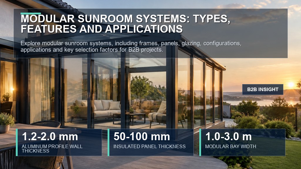 Modular Sunroom Systems: Types, Features and Applications