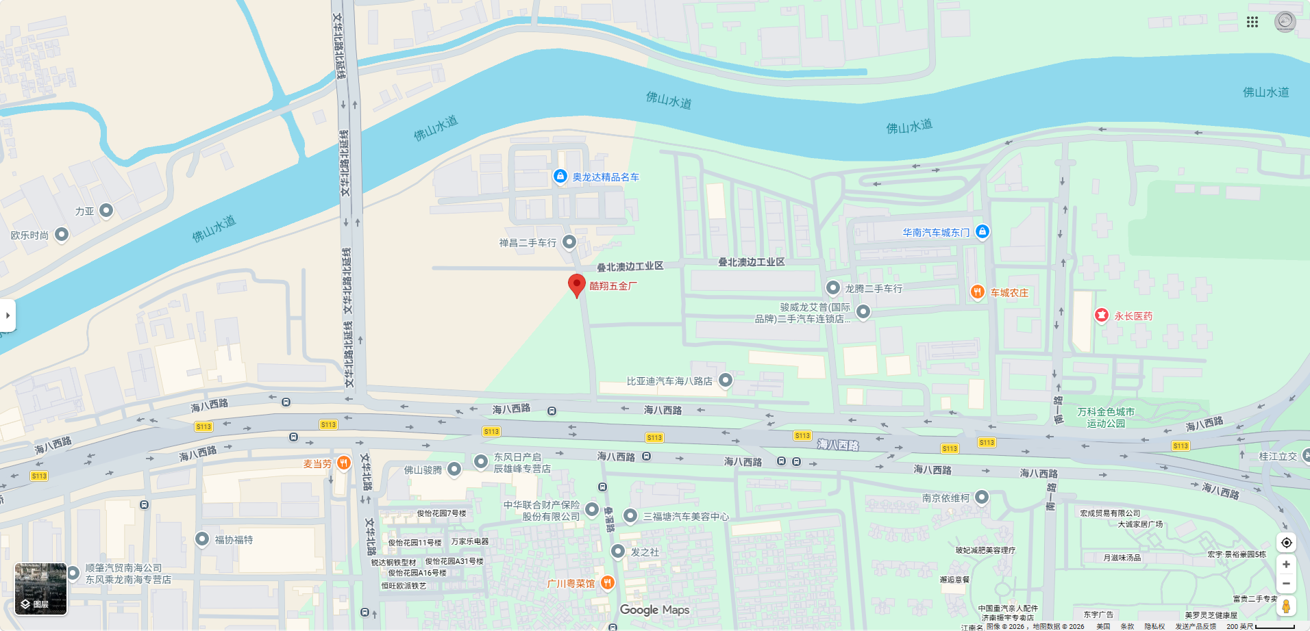ZHENDING ALUMINIUM factory location map preview